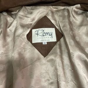 Remy Leather Jacket Mens size 42